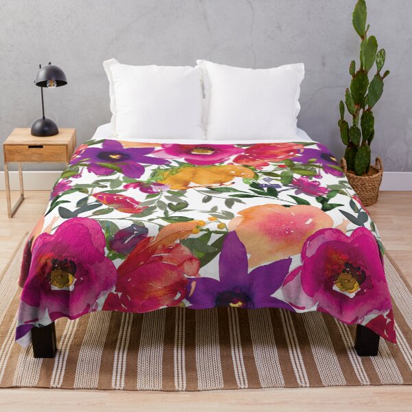 Item preview, Brightly Colorful Floral And Leaves Modern Contemporary Designs  designed and sold by DEC02.