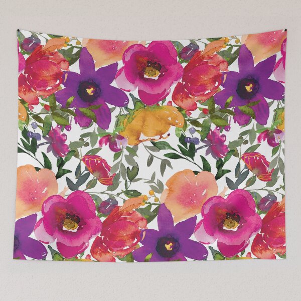 Item preview, Brightly Colorful Floral And Leaves Modern Contemporary Designs  designed and sold by DEC02.