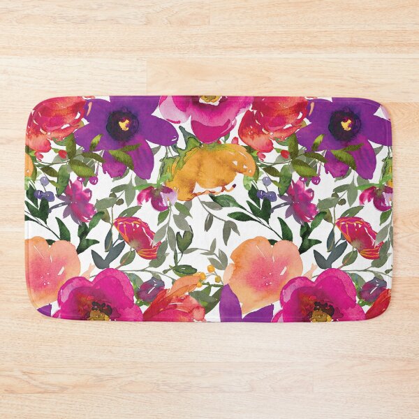 Item preview, Brightly Colorful Floral And Leaves Modern Contemporary Designs  designed and sold by DEC02.