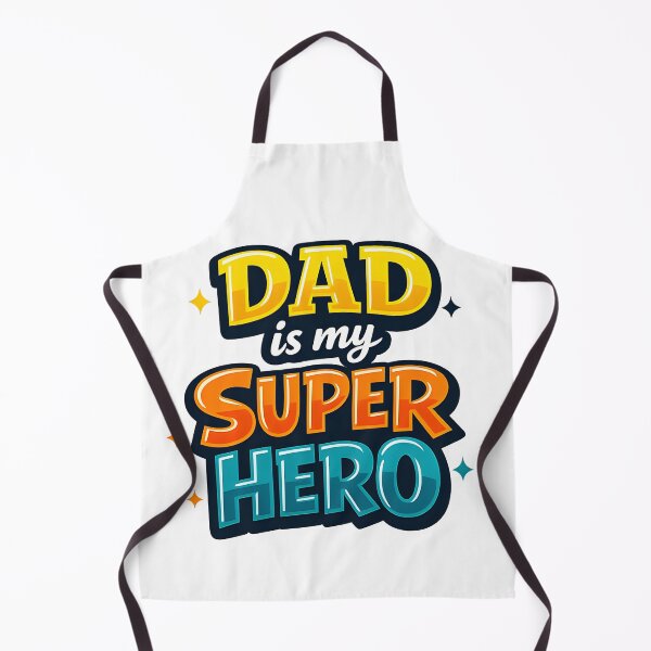 Item preview, Dad Is My Super Hero Funny Father Typography designed and sold by Byte-shirt.