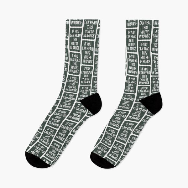 Item preview, If You Can Read This, You're In Range Warning Sign designed and sold by nbcryptid.