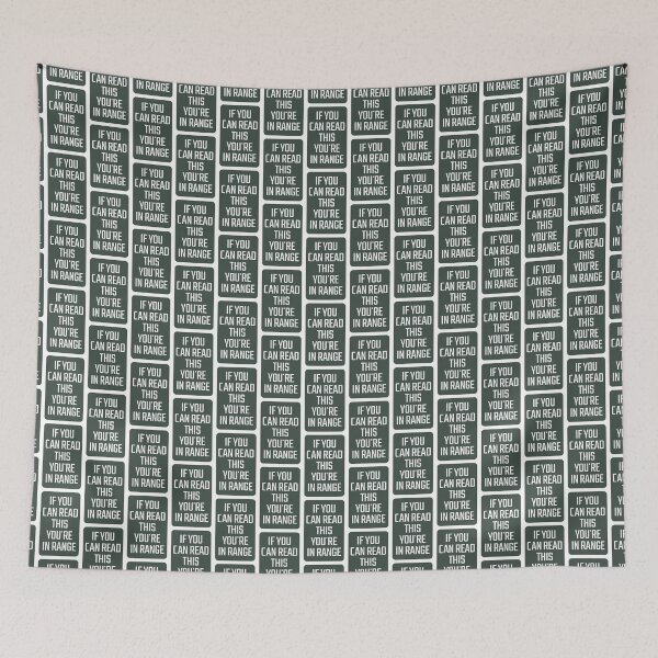 Item preview, If You Can Read This, You're In Range Warning Sign designed and sold by nbcryptid.