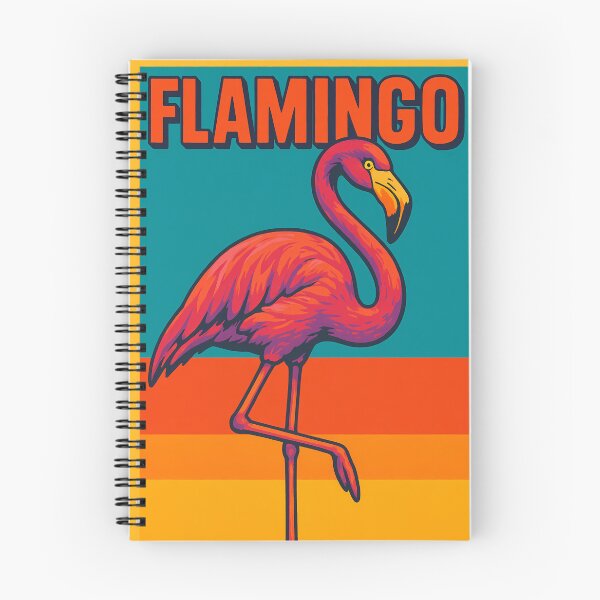 Item preview, Retro Pop Art Poster Illustration of Flamingo | Bold Tropical Bird Print with Vibrant Pink Plumage, Sunset Palms & Exotic Summer Aesthetic | Vintage Wildlife Wall Art Decor designed and sold by PaintedPixels01.