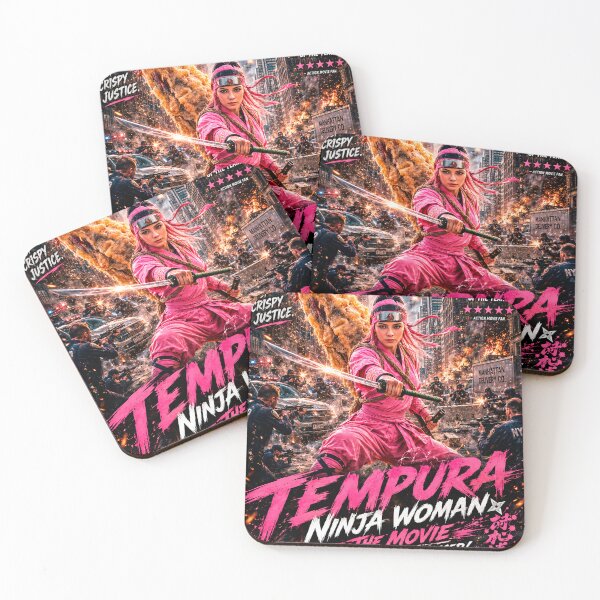 Item preview, Tempura Ninja Woman The Movie: By the Power of the Eggplant! designed and sold by Surreal Characters & Cute Pups.