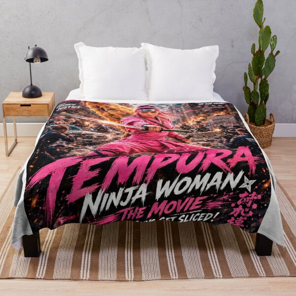 Item preview, Tempura Ninja Woman The Movie: By the Power of the Eggplant! designed and sold by Surreal Characters & Cute Pups.