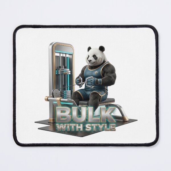 Item preview, Viral "Bulk With Style" Panda Bodybuilder! designed and sold by pradeepvisuals.
