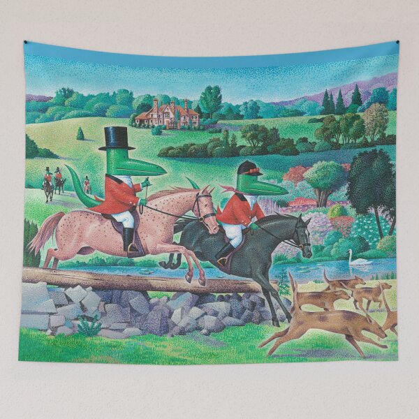 Item preview, The Hunt with Maurice Chevalligator designed and sold by Prints by Tracy Sabin.