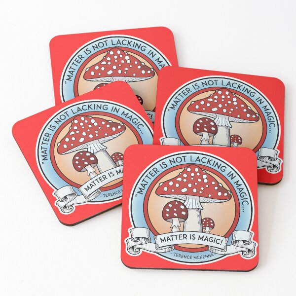 Item preview, Terence Mckenna Wisdom - Matter Is Not Lacking in Magic Mushroom designed and sold by NoThoughtsCat.