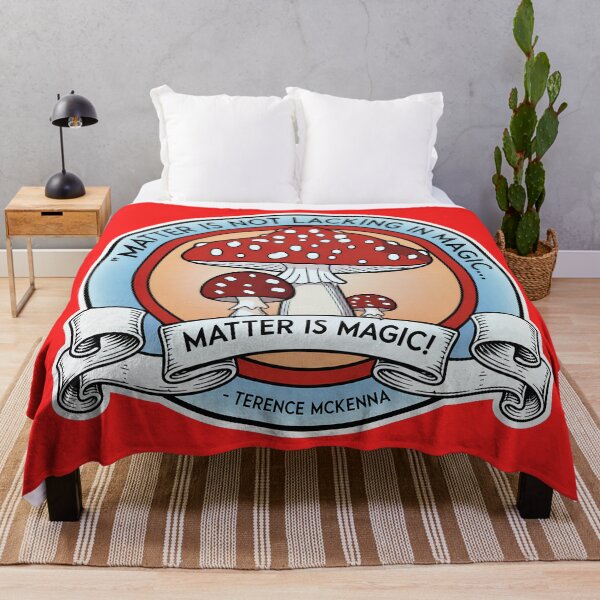 Item preview, Terence Mckenna Wisdom - Matter Is Not Lacking in Magic Mushroom designed and sold by NoThoughtsCat.