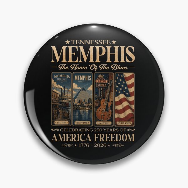 Item preview, TENNESSEE MEMPHIS The Home Of The Blues  Celebrating 250 Years Of American Freedom 1776 - 2026 designed and sold by To101ARt.