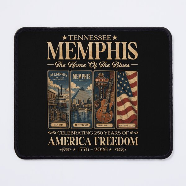Item preview, TENNESSEE MEMPHIS The Home Of The Blues Celebrating 250 Years Of American Freedom 1776 - 2026 designed and sold by To101ARt.