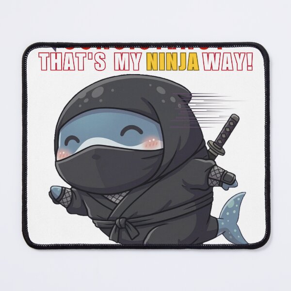 Item preview, Consistency That's My Ninja Way Funny Ninja Shark Motivational Quote designed and sold by Nature's Chibis.