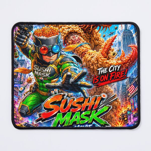 Item preview, Sushi Mask The Movie: The Tempura Kaiju Attacks New York designed and sold by Surreal Characters & Cute Pups.