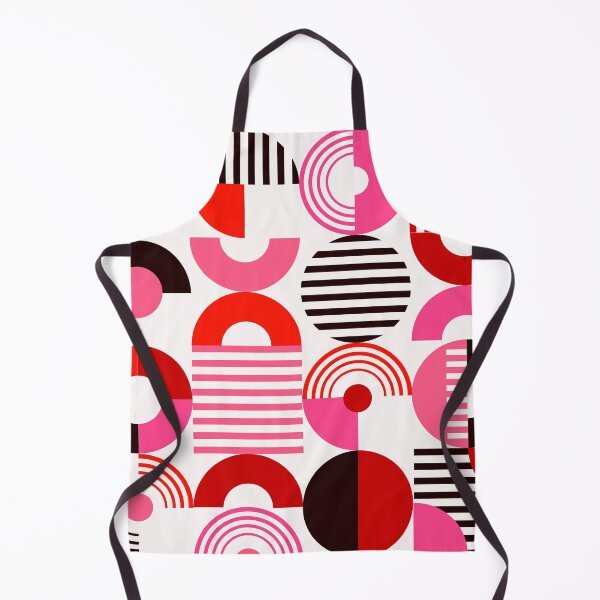 Item preview, Pink, Black, And Red Mid-Century Mod Bauhaus Geometric designed and sold by DEC02.