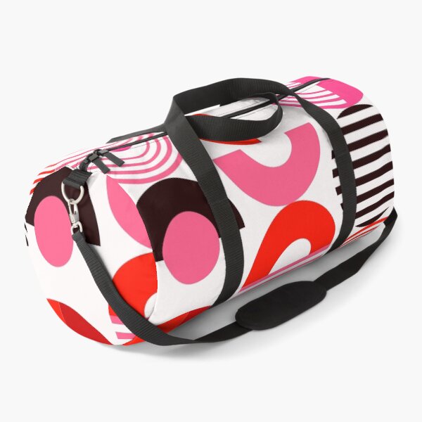 Item preview, Pink, Black, And Red Mid-Century Mod Bauhaus Geometric designed and sold by DEC02.