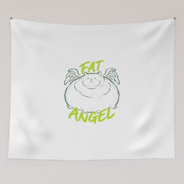 Item preview, Fat Angel Cat Wings Funny Feline Divine Humor designed and sold by bosamji.