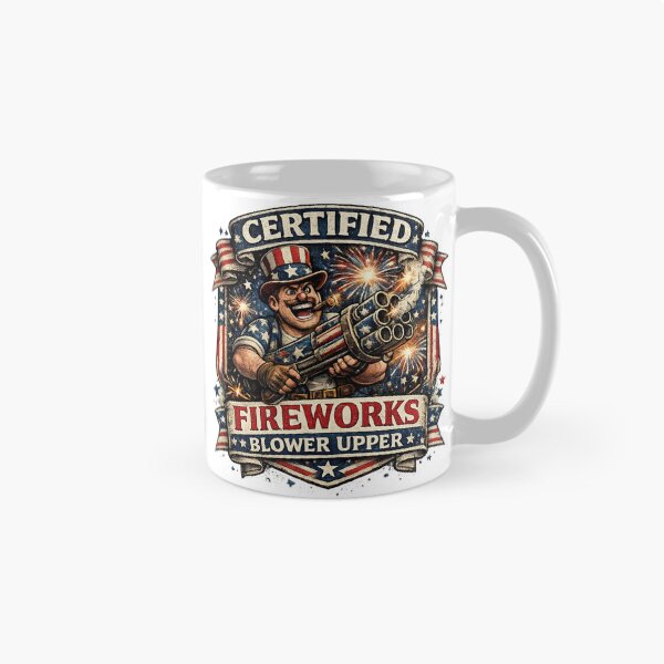 Item preview, Certified Fireworks Blower Upper Patriotic Design designed and sold by Neverend Designs.