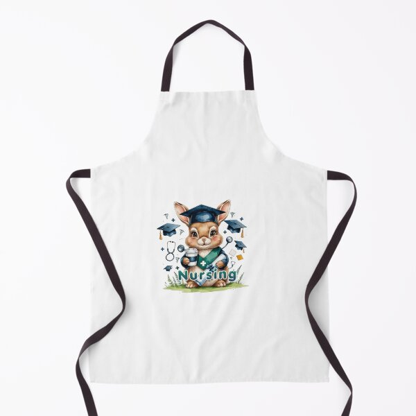 Item preview, Watercolor Bunny Nursing School Graduate designed and sold by AQUILAKREO.