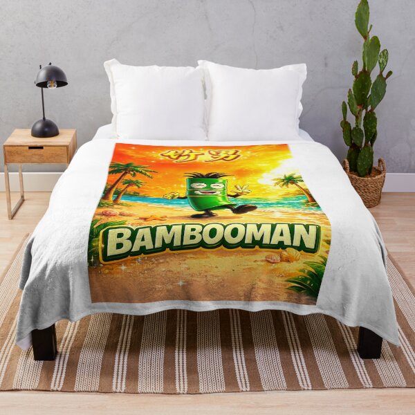 Item preview, Retro Kawaii Bambooman Beach Vibe Poster designed and sold by Surreal Characters & Cute Pups.