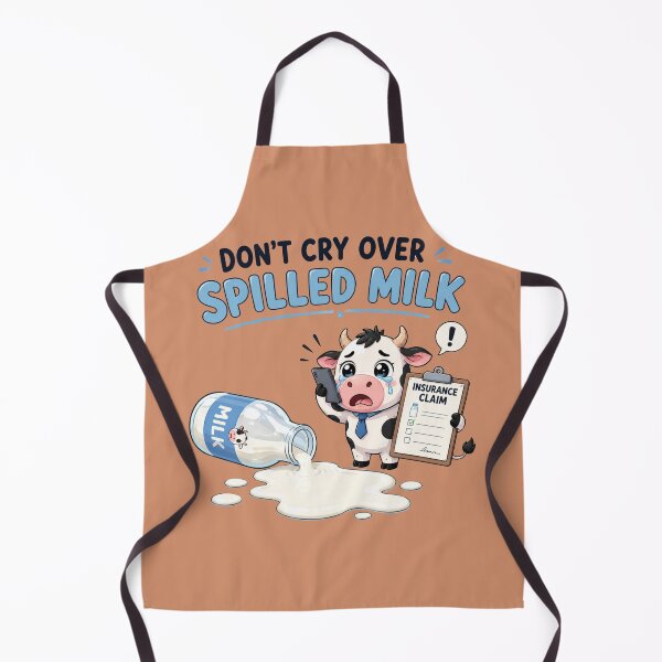 Item preview, Don’t Cry Over Spilled Milk Insurance Cow designed and sold by AndreBarnard.