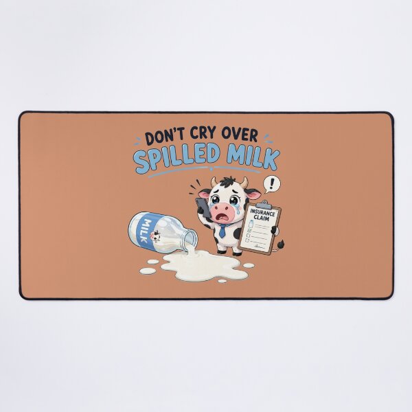 Item preview, Don’t Cry Over Spilled Milk Insurance Cow designed and sold by AndreBarnard.