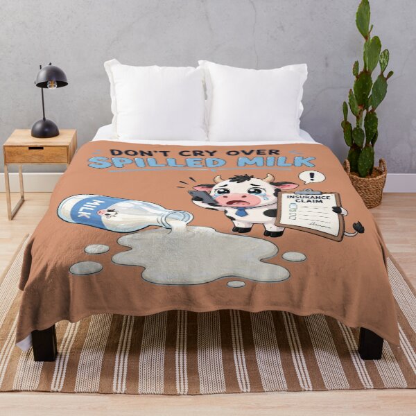 Item preview, Don’t Cry Over Spilled Milk Insurance Cow designed and sold by AndreBarnard.