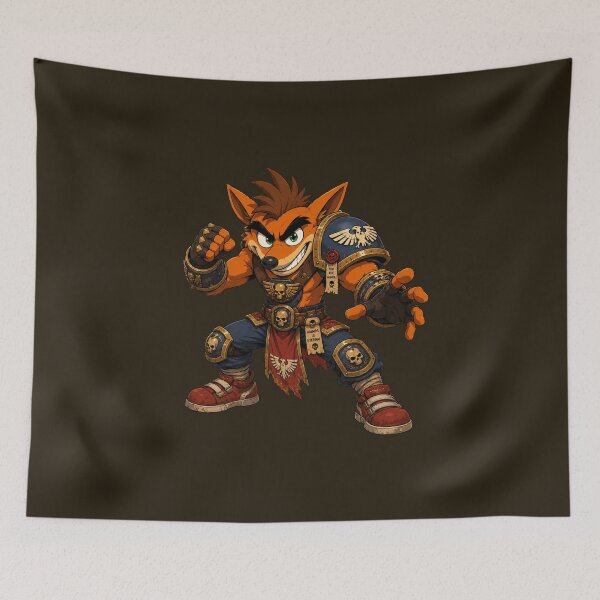 Item preview, Crash Bandicoot 40K Fan Art designed and sold by MarlonOspinaStore.