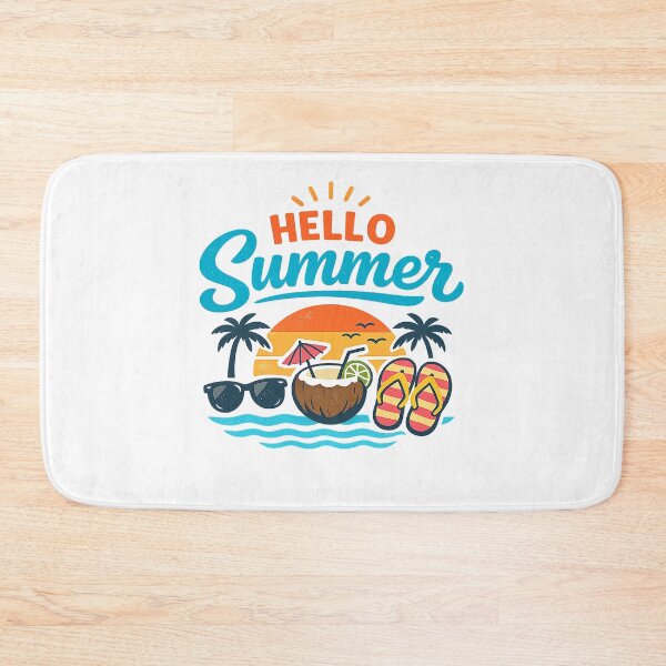 Item preview, Hello Summer Retro Beach Vacation Design designed and sold by Imagine Words.