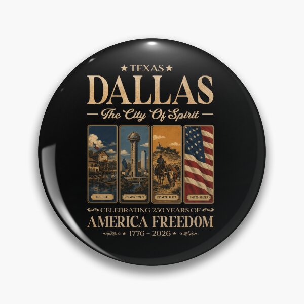 Item preview, TEXAS DALLAS The City Of Spirit  Celebrating 250 Years Of American Freedom 1776 - 2026 designed and sold by To101ARt.