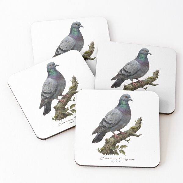 Item preview, Common Pigeon on Rustic Branch designed and sold by Takeda-art.