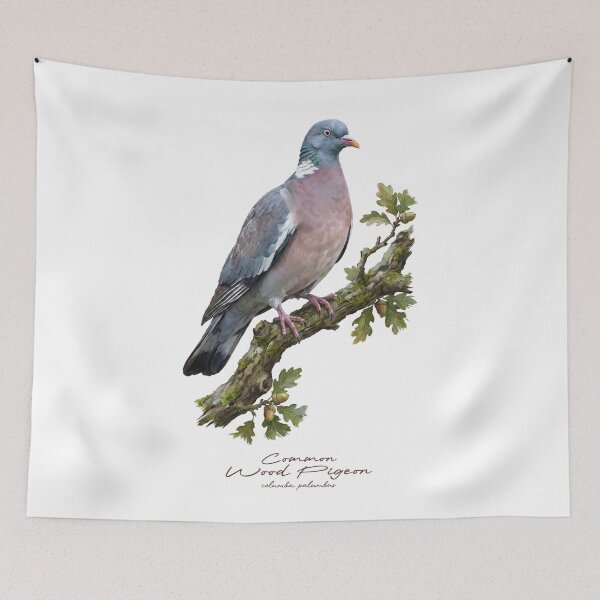 Item preview, Common Wood Pigeon on Tree designed and sold by Takeda-art.