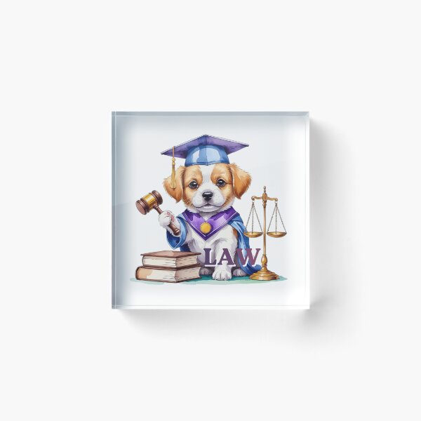 Item preview, Cute Puppy Law School Graduate Justice designed and sold by AQUILAKREO.