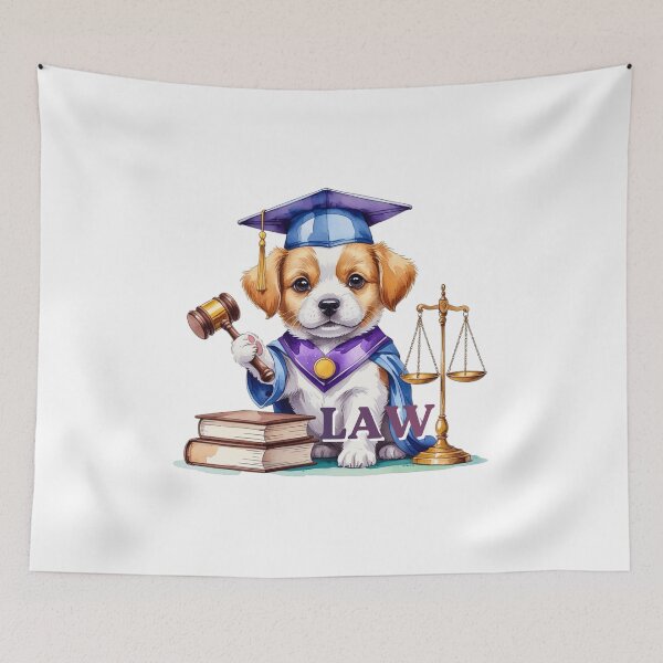 Item preview, Cute Puppy Law School Graduate Justice designed and sold by AQUILAKREO.