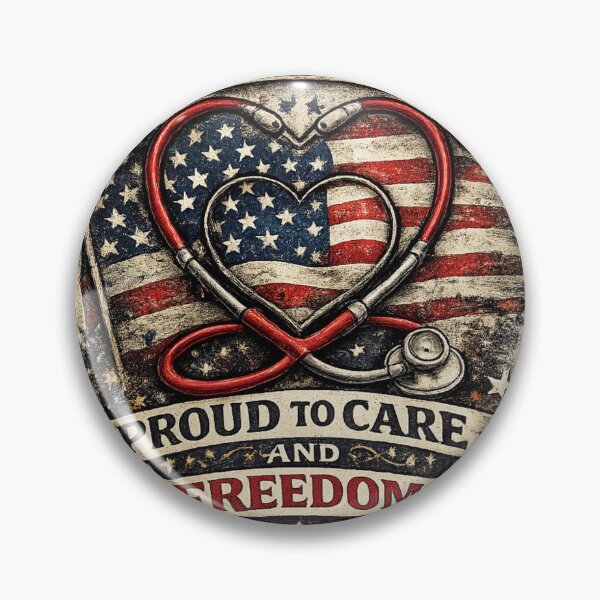 Item preview, Proud Nurse Patriotic Vintage Design designed and sold by Neverend Designs.
