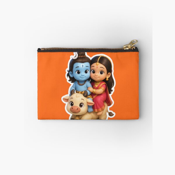 Item preview, Cute Baby Shiva Parvati on Nandi 3D Art designed and sold by krazzyremo.