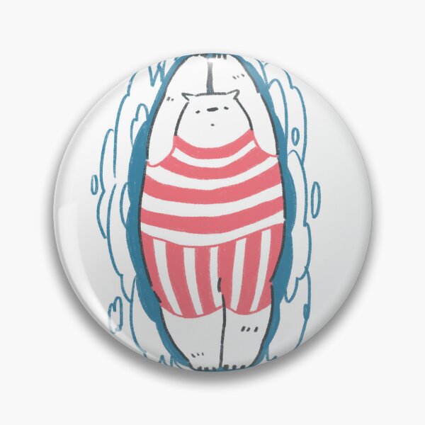Item preview, Swimming polar bear  designed and sold by MahoMagic.