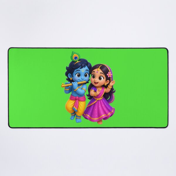Item preview, Cute Baby Radha Krishna Cartoon Sticker designed and sold by krazzyremo.