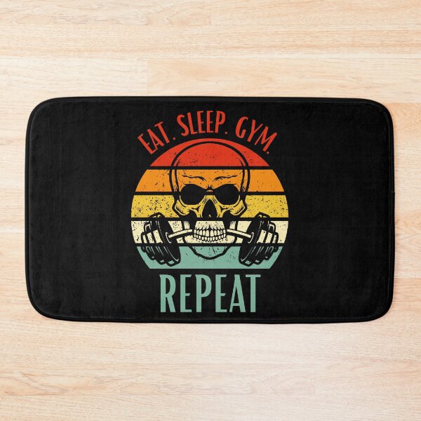 Item preview, Eat. Sleep. Gym. Repeat Skeleton Design designed and sold by OldSkullDesigns.