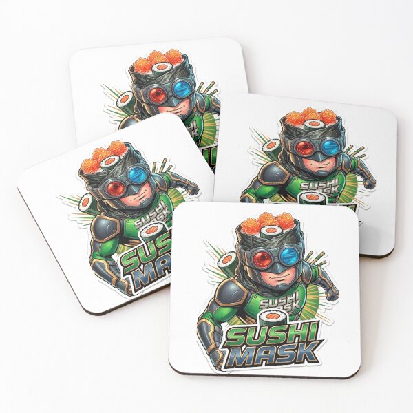 Item preview, The Amazing Sushi Mask designed and sold by Surreal Characters & Cute Pups.