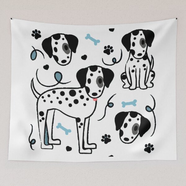Item preview, Cute Dalmatian Puppy Doodle Pattern designed and sold by GenZFashion000.