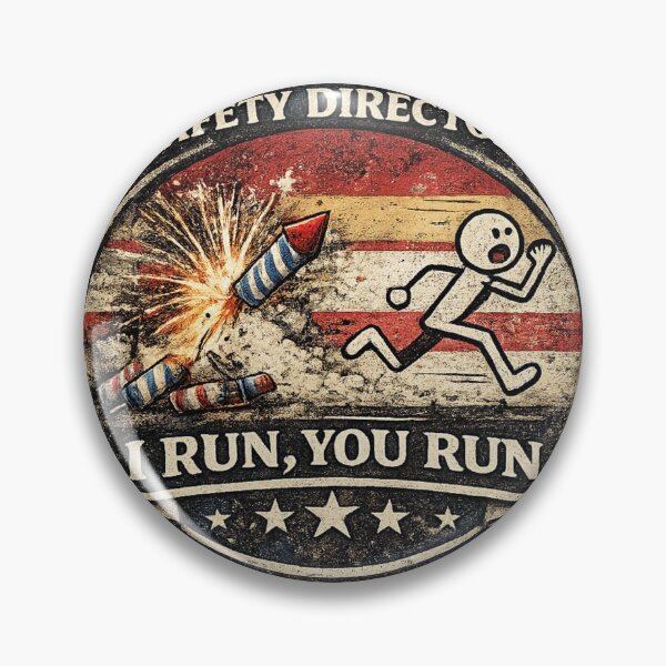 Item preview, Fireworks Safety Director Funny Patriotic Design designed and sold by Neverend Designs.