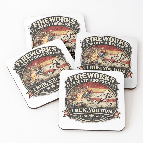 Item preview, Fireworks Safety Director Funny Patriotic Design designed and sold by Neverend Designs.