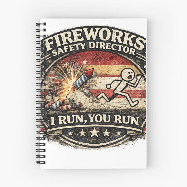 Item preview, Fireworks Safety Director Funny Patriotic Design designed and sold by Neverend Designs.