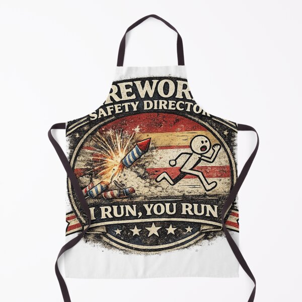 Item preview, Fireworks Safety Director Funny Patriotic Design designed and sold by Neverend Designs.