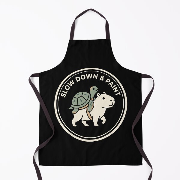 Item preview, Slow Down and Paint Capybara Turtle Art Club designed and sold by SplashTastic.