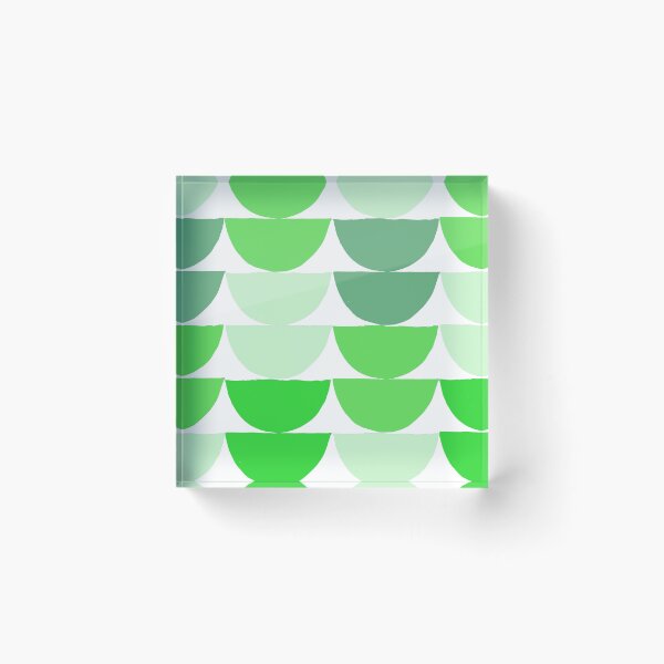 Item preview, Mid-Century Modern Green And Lime Half-Circle Pattern designed and sold by DEC02.