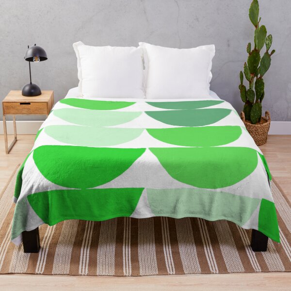 Item preview, Mid-Century Modern Green And Lime Half-Circle Pattern designed and sold by DEC02.