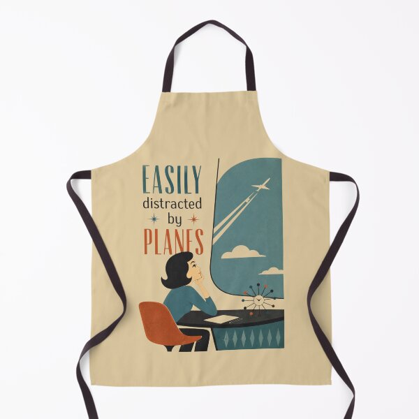 Item preview, Easily distracted by planes while daydreaming at work designed and sold by Rue Market.