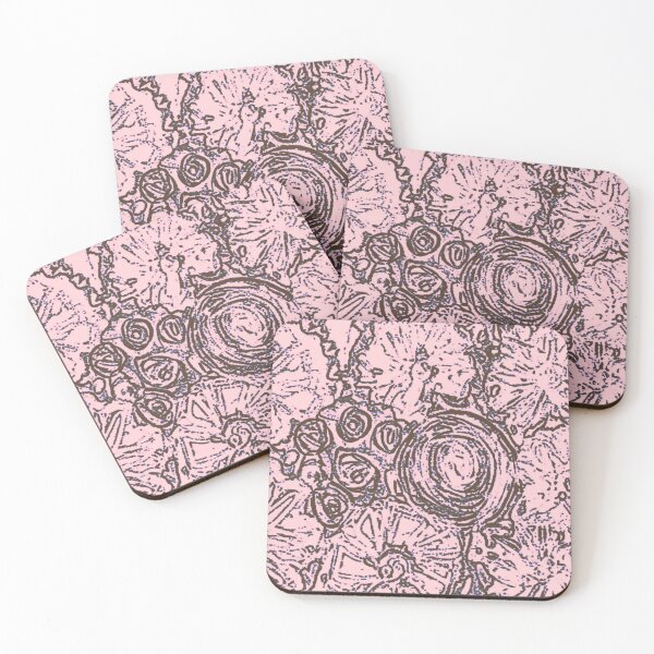 Item preview, Messy Pink Blooms designed and sold by marigold corner design.