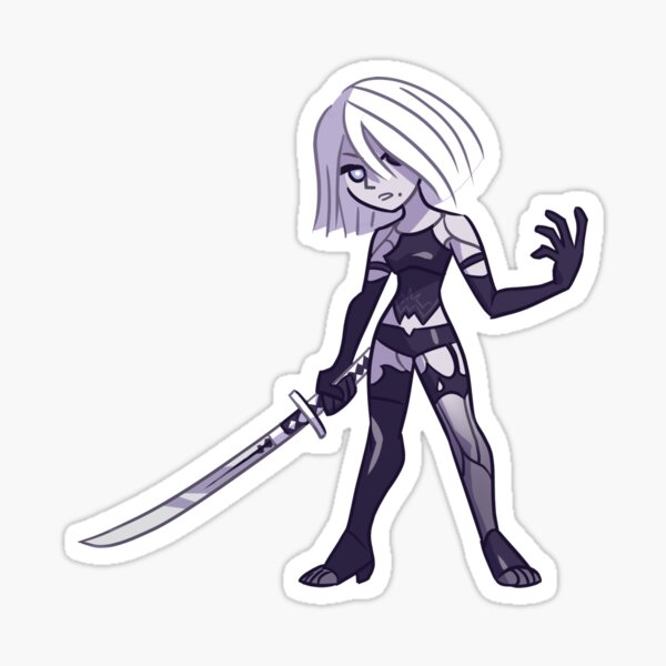 Sad robot A2 Sticker